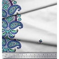 thumbnail image 3 of Soimoi Polyester Crepe Fabric Floral & Paisley Block Decor Fabric Printed Yard 42 Inch Wide, 3 of 3