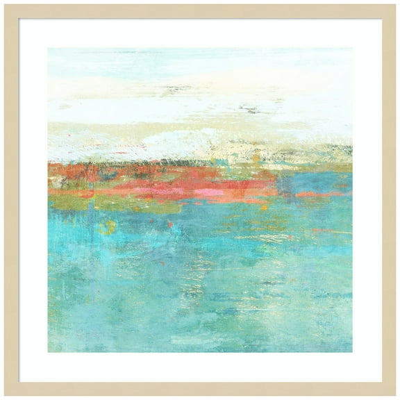 Amanti Art August Haze Wood Framed Wall Art Print