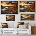 thumbnail image 4 of Designart "Yellow Orange Missouri horizon" Landscapes Floater Framed Canvas Art Print, 4 of 7