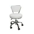thumbnail image 1 of Mayakoba Adjustable Height Indoor Stool, White, 1 of 7