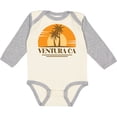 thumbnail image 3 of Inktastic Ventura California Retro Sunset Boys or Girls Long Sleeve Baby Bodysuit, 3 of 5