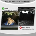 thumbnail image 4 of DISNIMO Universal Car Trunk Mat 29" x 39" Skull Flower Print All Weather Cargo Liner Non-Slip Backing Trunk Protection Dog Seat Cover Fits for SUV Truck Sedan, 4 of 7