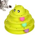 thumbnail image 1 of Juguetes para gatos, juguetes interactivos para gatos, torres de 3 niveles, rodillo de pistas con tres bolas de colores, Material PP, más duradero, más fuerte Adepaton 2034736-2, 1 of 9