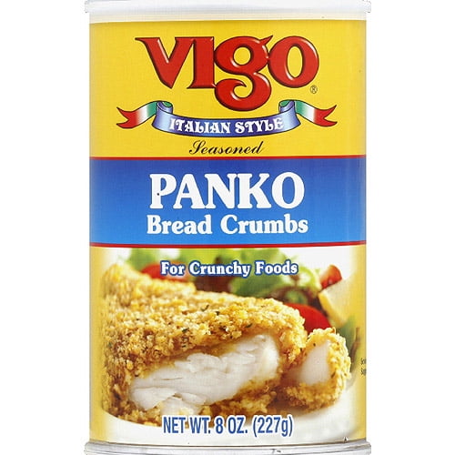 Vigo Italian Style Seasoned Panko Bread Crumbs, 8 oz, (Pack of 6