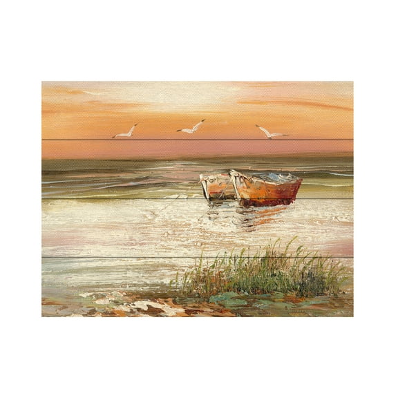 Trademark Fine Art 'Florida Sunset' Wooden Wall Art Art by Rio