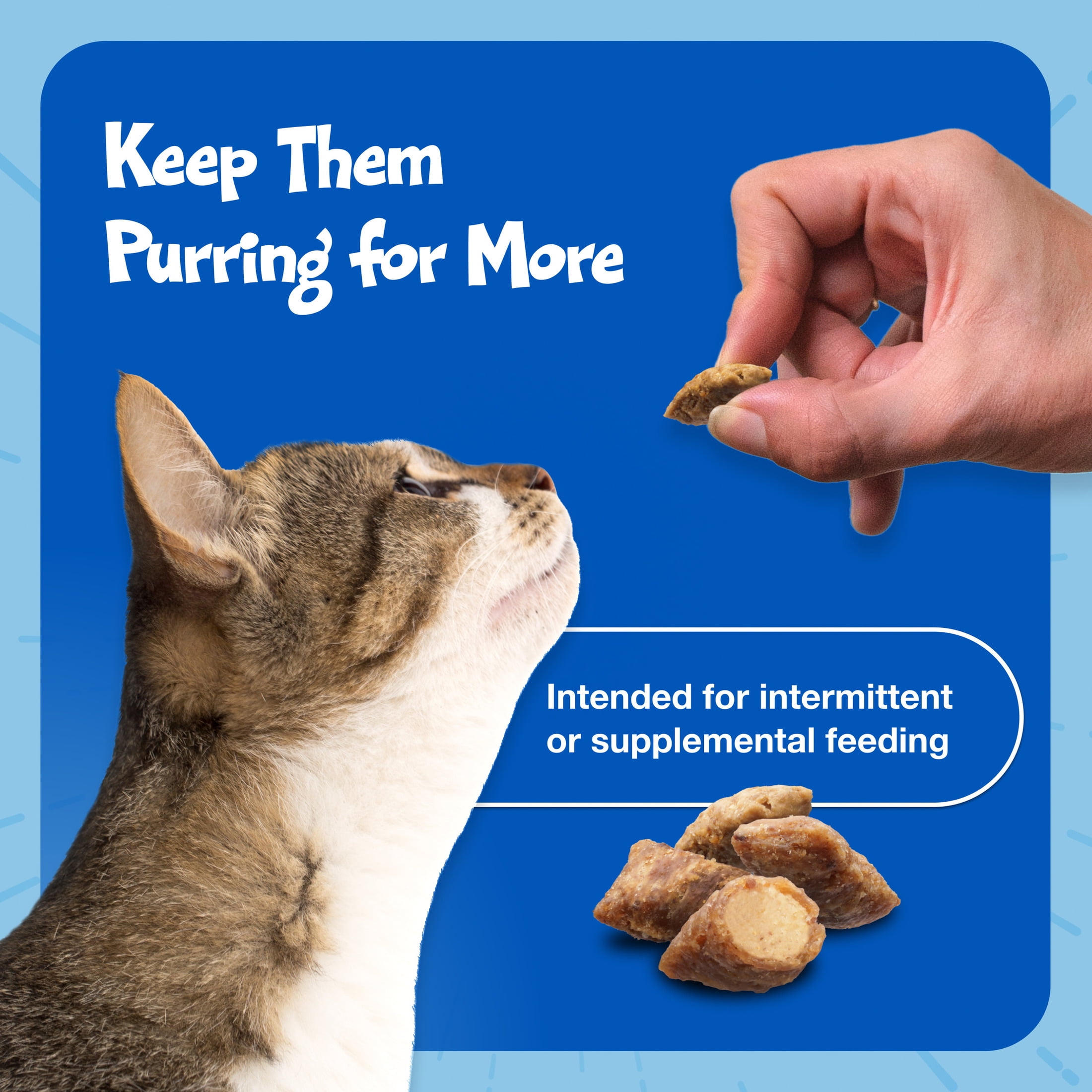 Blue Buffalo Bursts Crunchy & Creamy Cat Treats, Delish Liver & Beef, 2-oz Bag