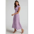 thumbnail image 4 of Womens Elegant Cut-Out Waist Sleeveless High Neck Maxi Dress (XL, LightYellow), 4 of 13