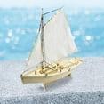 thumbnail image 4 of Sailboat Model DIY Assembling Building Wooden Ship Model for Bedroom, 4 of 10