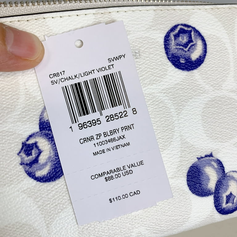 ❇️COCAH ジップ シグネチャー ブルーベリー プリント ¥13,000 コーチ COACH ジップ ポーチ シグネチャー ブルーベリー プリント