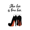 thumbnail image 2 of Aesthete 13x18 White Modern Wood Framed Museum Art Print Titled - True Love, 2 of 4