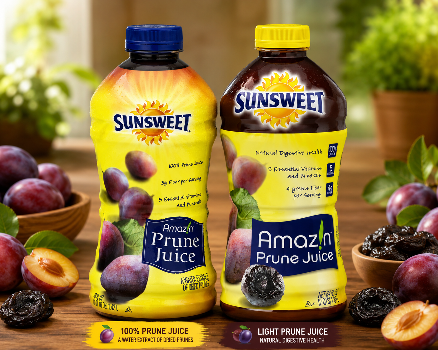 Sunsweet Amazin Prune Juice 64 fl oz Bottle (Pack of 4) - Walmart.com