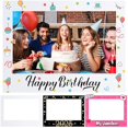 thumbnail image 1 of wonima44 32 x 24 Inch Large Blank DIY Photo Booth Props Picture Frame Party Frame DIY Photo Booth Props Selfie for Birthday, Graduation, Christmas Holiday Party(White,Horizontal), 1 of 1