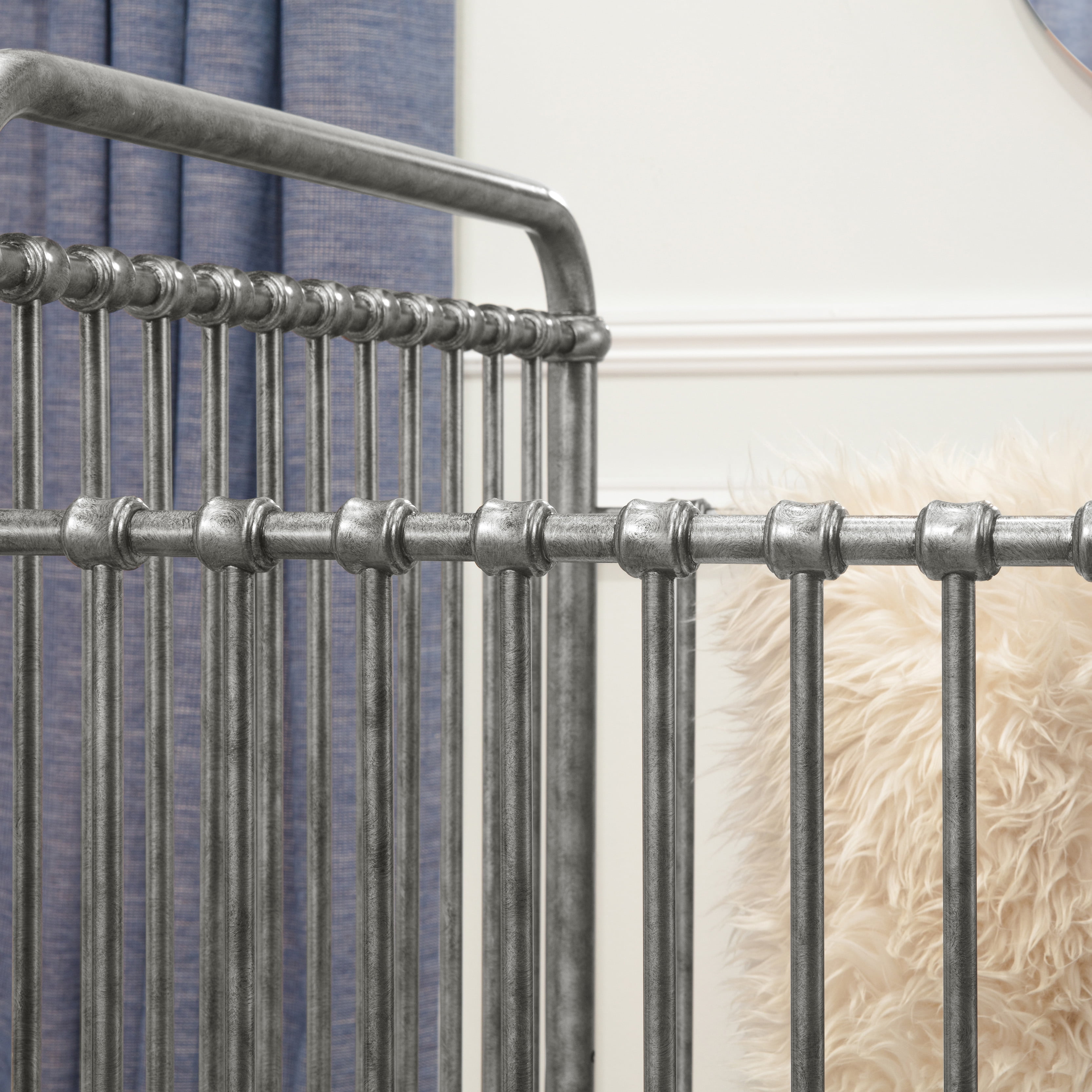 Namesake Abigail 3 in 1 Convertible Crib in Vintage Silver