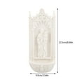 thumbnail image 3 of Gymnture Jesus Pendant Holy Water Font Resin Figurine Wall Decor Catholic Gift, 3 of 11