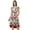 Multicolour, variant on Bimba Women's Newspaper Print Asymmetrical Shift Dress Short Sleeve Boat Neck