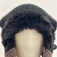 thumbnail image 3 of Women's Cute Cat Ears Crochet Beanie Ear Flap Winter Warm Knit Hat, 3 of 5