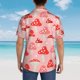 thumbnail image 4 of Balery Cute Mushroom1 Camisas hawaianas de manga corta para hombre, camisas playeras de corte holgado, camisas de vacaciones con botones,3X-Large, 4 of 7