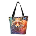 thumbnail image 1 of Disketp Color Splash Fox Portrait Bolsa de Hombro Casual para Mujer, Bolso Cruzado para Compras, Viajes y Uso Diario, 1 of 6