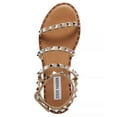 thumbnail image 3 of STEVE MADDEN Womens Beige Studded Comfort Travel Round Toe Buckle Gladiator Sandals Shoes 10, 3 of 5