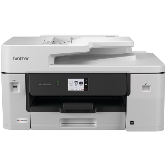 Brother INKvestment MCF-J6560DW Wireless Color Inkjet All-in-One Printer with 11”x17” capabilities and 2.7” Color Touchscreen