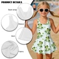 thumbnail image 4 of FOR U DESIGNS Girls One Piece Swimsuit with Skirt Quick Dry Tropical Kids Bathing Suit Swimwear Skirted Bathing Suit, Frog, 4 of 7