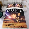 thumbnail image 4 of Duna Conjunto de sábanas temático, trío de piezas, cómodo y amigable con la piel, diseño único, regalo de decoración para el hogar para familiares, amigos y fans,135cm *200cm, 4 of 6