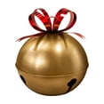 Novavon Large Gold Christmas Jingle Bell Ornament,Metal Giant Bell ...