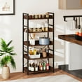 thumbnail image 4 of Costway 2 PCS 5-Tier Storage Rack with 4 Hooks Open Display Shelves Metal Frame Display, 4 of 10