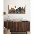 thumbnail image 3 of SHENIFY Set Sunrise Pine Tree Forest Nature Scenry Wilderness Landscape Mountain Wall Art Farmhouse Rustic Modern Art Decorative for Living Room Bedroom 8x16in Natural Framed, 3 of 5