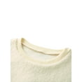 thumbnail image 4 of Franhais Women's Sweatershirt Autumn Winter Fleece Pullover Long Sleeve Round Neck Christmas Sweatshirt, 4 of 9