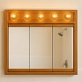 thumbnail image 5 of Pemberly Row 36-Inch Wood Medicine Cabinet with Lights in Nutmeg Oak, 5 of 7