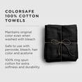 thumbnail image 2 of Fromm Colorsafe 6-Pack Cotton Towels - Black, 2 of 6