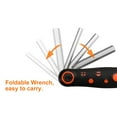 thumbnail image 6 of Uxcell 8pcs Folding Hex Key Wrench 1.5mm-8mm Metric Portable Fold-up Wrenches with Rubber Handle, 6 of 7