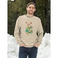 thumbnail image 2 of Ruff-Necked Hummingbirds. Sweatshirt Men -John James Audubon Designs, Male 4X-Large, 2 of 4