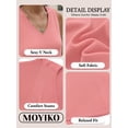 thumbnail image 6 of MOYIKO Tank Tops for Women Summer V Neck T Shirts Trendy Sleeveless Basic Tee Loose Fit, 6 of 7