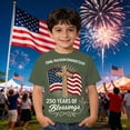 thumbnail image 2 of Gunia Kids Boys 250Th Anniversary Shirt Short Sleeve 4Th Of July Independence Day Flag Patriotic Casual Crewneck Tops Tee Leisure T-Shirt For Toddler To Teen 1-13 Years, 2 of 4