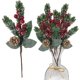 thumbnail image 1 of Palillos de FLORES de pino nevados NQ 10 piezas, 1 of 1