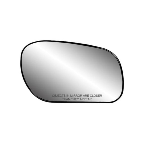 80048 - Fit System Passenger Side Non-heated Mirror Glass w/ backing plate, Ford Crown Victoria, Grand Marquis 98-11, Mercury Marauder 03-04, 4 3/ 8" x 7 5/ 16" x 7 13/ 16"