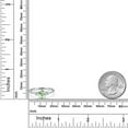 thumbnail image 6 of Gem Stone King 14K White Gold Green Prasiolite and Moissanite Engagement Ring for Women | 0.95 Cttw | Oval 7X5MM | Gemstone Birthstone | Size 5, 6 of 6
