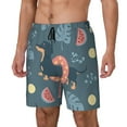 thumbnail image 2 of Haiem Watermelons Dachshunds Men'S Quick-Dry Swim Trunks: Comfortable Beach Shorts With Mesh Lining And Pockets - Ideal For Swimming And Sunbathing 3x-Large, 2 of 9