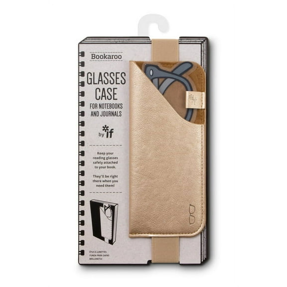 Bookaroo Glasses Case Gold (Other)