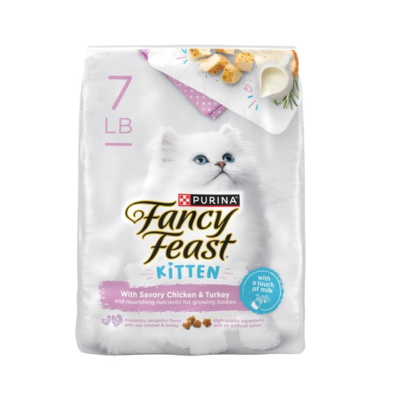 Purina Fancy Feast Kitten With Savory Chicken and Turkey Dry Kitten Food, 7 lb.