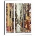 thumbnail image 2 of Path in Street Watercolor Stretch - Large Cityscape Canvas Art Print, 2 of 4