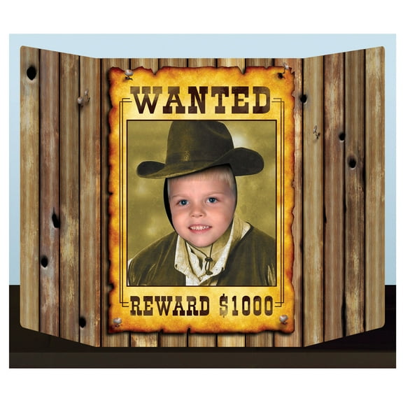 Beistle 3' 1" x 25" Wanted Poster Photo Prop; 2/Pack 57981