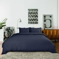 thumbnail image 2 of PiccoCasa 3Pcs Duvet Quilt Cover Set with Pompoms for Queen Bed, Dark Gray, 2 of 6