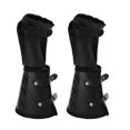 thumbnail image 4 of Sonducket 1 par de correas para los brazos, protectores de manos, estilo Retro Vintage, resistente al desgaste, Brazalete de vestuario, firmeza, equipo de guantes y mitones Negro, 4 of 6