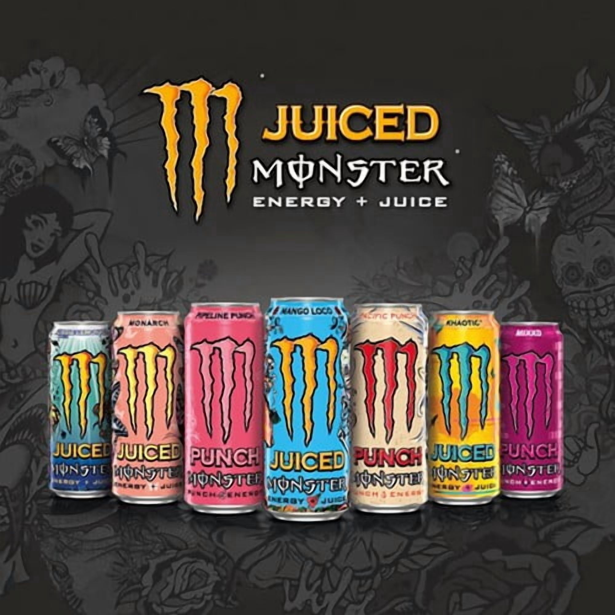 Monster Energy Drink Aussie Style Lemonade 4 x 500ml, British Import (Pack of 2)