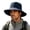 Dark Blue, variant on Men Wide Brim Breathable Bucket Hat Packable Boonie Hat Outdoor Fishing Hiking Sun Cap