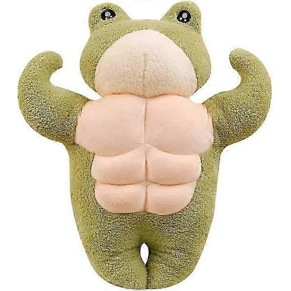 Promotions Cute 3D Muscle Frog Plush Toy - Super Soft Huggable Green Froggy Doll, Adorable