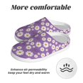 thumbnail image 6 of Yiaed Daisies Flowers Print Slippers Fuzzy Warm Cozy Slippers Non Slip House Slippers For Indoor Outdoor Slippers House Slippers-8, 6 of 7